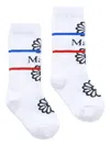 Mardi Mercredi Les Petites Flower Striped Socks In White