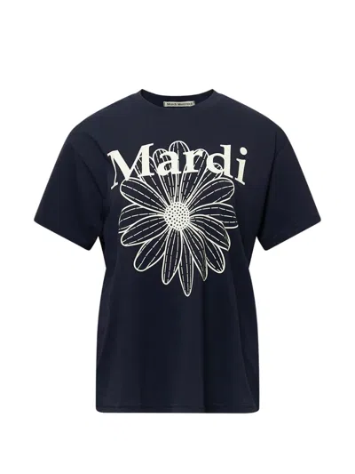 Mardi Mercredi Les Petites Flowermardi T-shirt In Blue