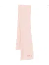 Mardi Mercredi Les Petites Logo-appliqué Wool Scarf In Neutral