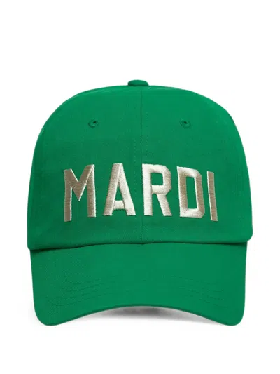 Mardi Mercredi Logo-embroidered Baseball Cap In Green