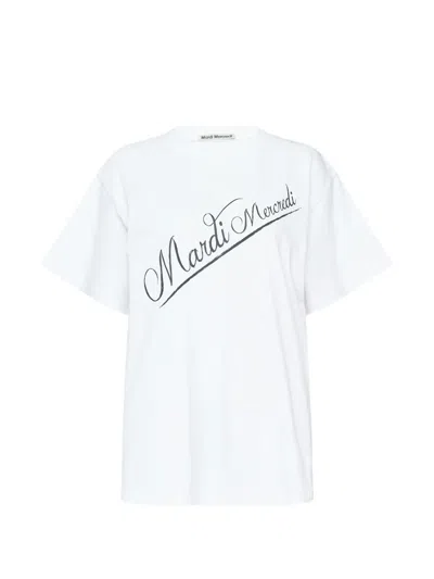 Mardi Mercredi Logo-print T-shirt In White