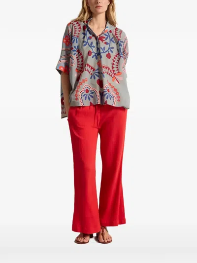 Mare Di Latte Heracles Graphic-print Blouse In Multi