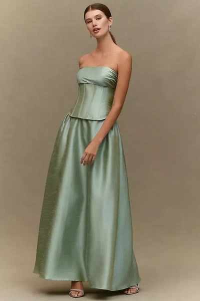 Mare Mare Audrey Fit-and-flare Maxi Dress In Green