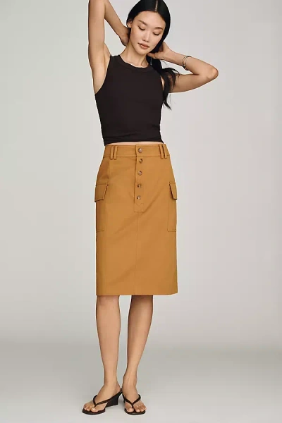 Mare Mare Belted Cargo Pencil Skirt In Black