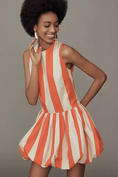 Mare Mare Bubble-hem Mini Dress In Orange