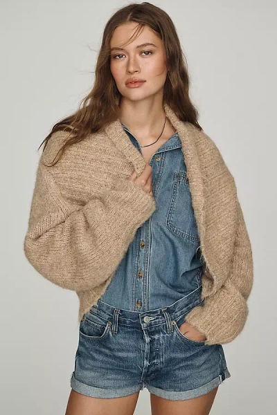 Mare Mare Cropped Shrug In Brown