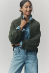 Mare Mare Cropped Shrug In Green