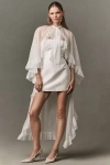 Mare Mare High-low Ruffle Cape In White