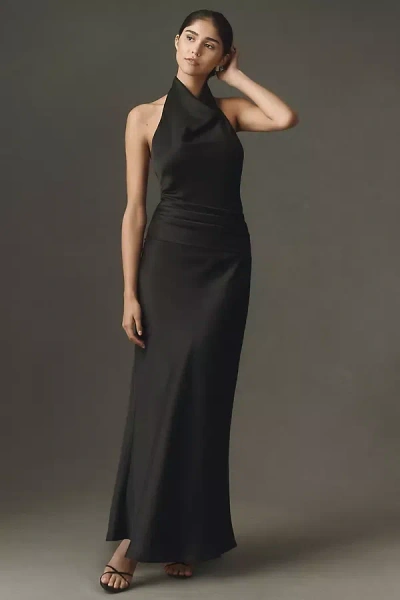 Mare Mare Isabella High-neck Maxi Dress In Black