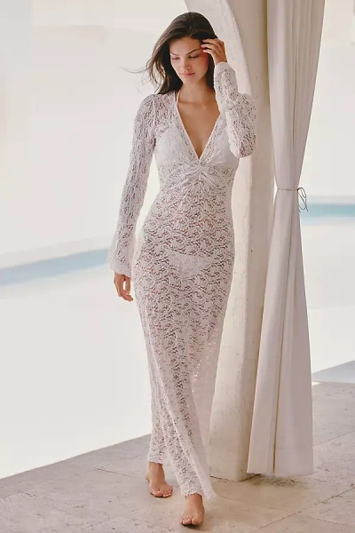 Mare Mare Lace Cover-up Maxi Dress In White