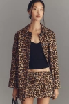 Mare Mare Leopard Mini Shorts In Brown