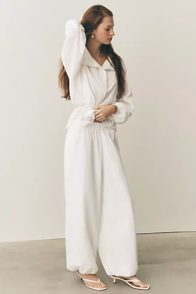 Mare Mare Nylon Balloon Pants In White