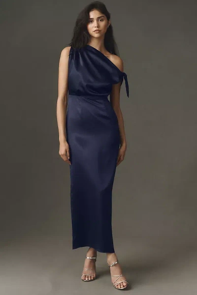 Mare Mare Off-shoulder Maxi Dress In Blue