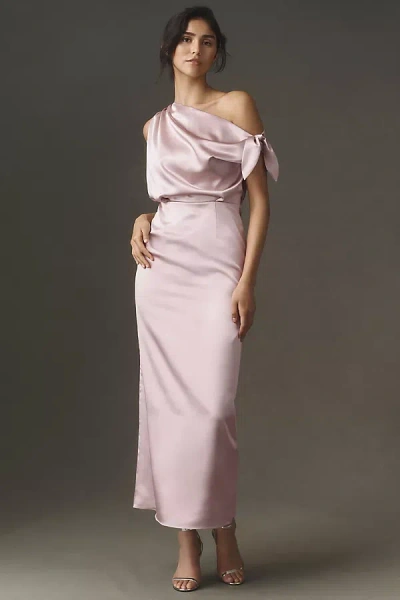 Mare Mare Off-shoulder Maxi Dress In Pink