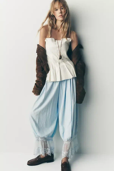 Mare Mare Petticoat Lace Pants In Blue