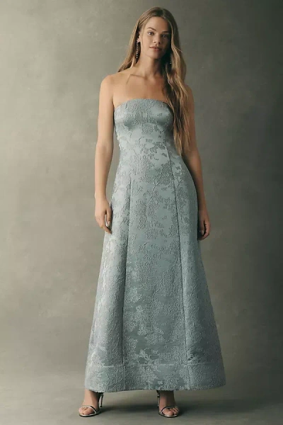 Mare Mare Piper Jacquard Maxi Dress In Blue