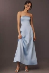 Mare Mare Piper Strapless Fit & Flare Maxi Dress In Blue