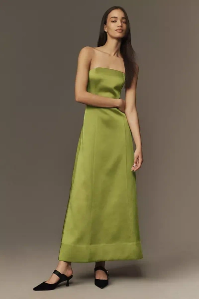 Mare Mare Piper Strapless Fit & Flare Maxi Dress In Green
