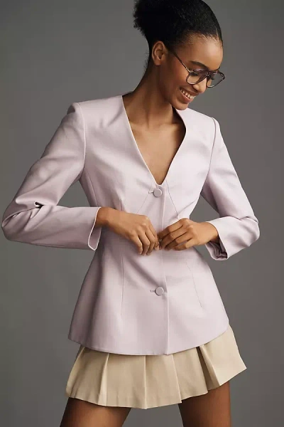 Mare Mare Plunge Peplum Blazer Jacket