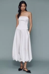 Mare Mare Satin Bubble Maxi Skirt In White