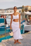Mare Mare Sequin Sleeveless Cropped Top & Column Maxi Skirt Set