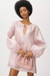 Mare Mare Sheer Tunic Dress In Pink