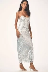 Mare Mare Sleeveless Pailette Sequin Column Midi Dress