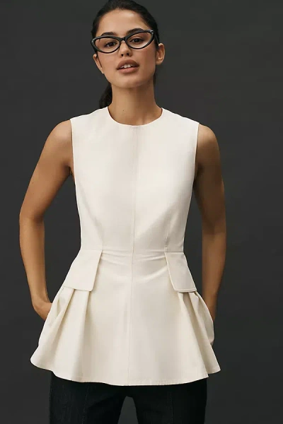 Mare Mare Sleeveless Waisted Peplum Top