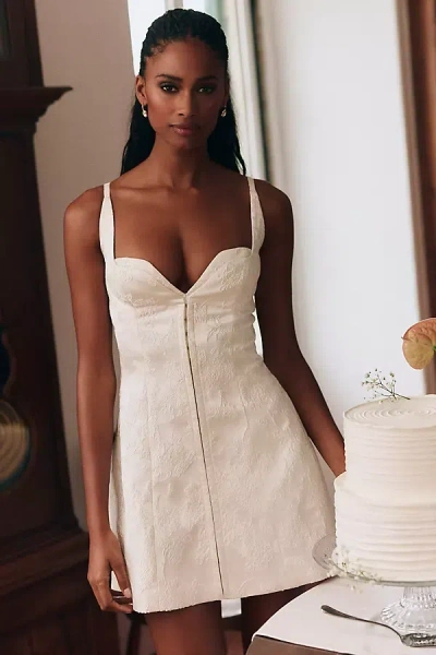 Mare Mare Structured Corset Mini Dress In White