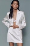 Mare Mare Structured Pinched Blazer Jacket In White