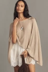 Mare Mare Thin Knit Poncho In Neutral