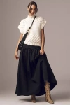 Mare Mare X Anthropologie Basque-waist Maxi Skirt In Black