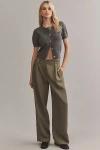 MARE MARE X ANTHROPOLOGIE BELTED WIDE-LEG TROUSERS PANTS