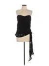 Mare Mare X Anthropologie Sleeveless Top Black Strapless Neckline Tops In Black