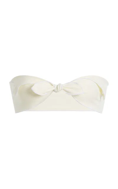 Mare Perpetua Bandana Bikini Top In White
