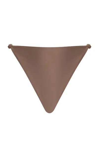 Mare Perpetua Bloom Bikini Bottoms In Brown