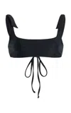 Mare Perpetua D-ring Bikini Top In Black