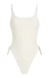 Mare Perpetua D-ring One-piece Swimsuit In White