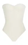 Mare Perpetua Dip One-piece Swimsuit In White