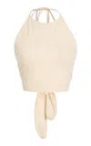 Mare Perpetua Lume Cotton Halter Top
