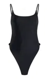 Mare Perpetua The Button One-piece Swimsuit In Black