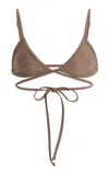 Mare Perpetua The Shade Bikini Top In Neutral