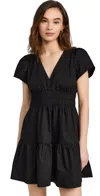 Marea Anna Mini Dress In Bonita Black In Black