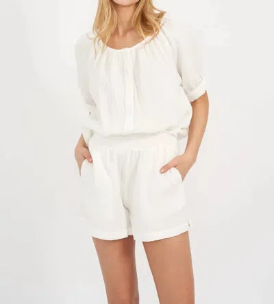 Marea Ava Gauze Shorts In White