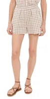 Marea Ava Shorts Dune Gingham