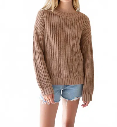 Marea Beach Lightweight Sweater In Camel In Brown