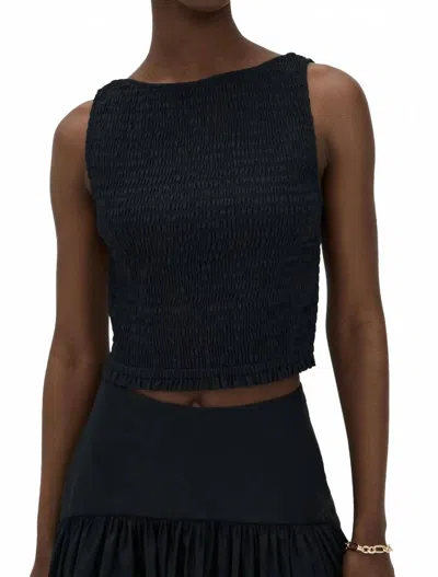 Marea Charlotte Sleeveless Top In Black