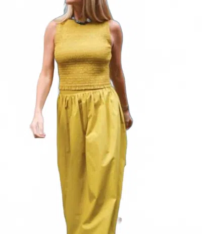 Marea Charlotte Sleeveless Top In Chartreuse In Yellow