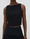 Marea Charlotte Top In Black In Black