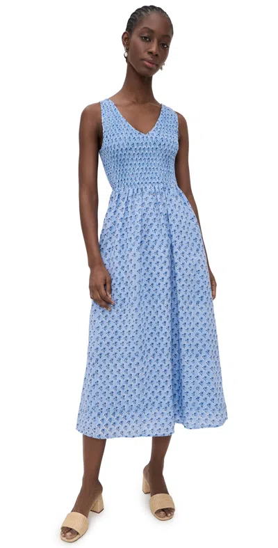 Marea Cora Dress In Atlantic Daisy Blue